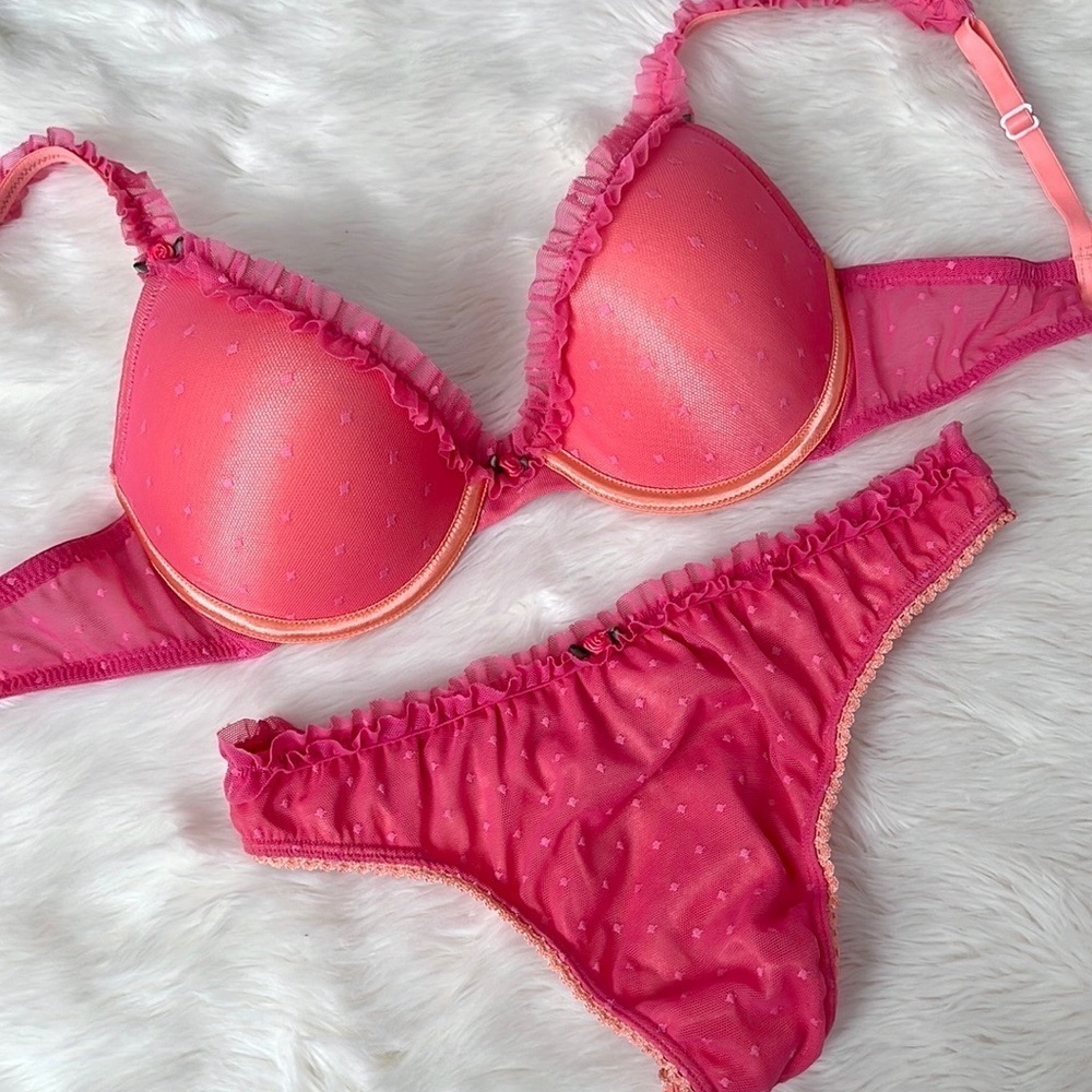 Delicates Mesh Bra and Panty Set